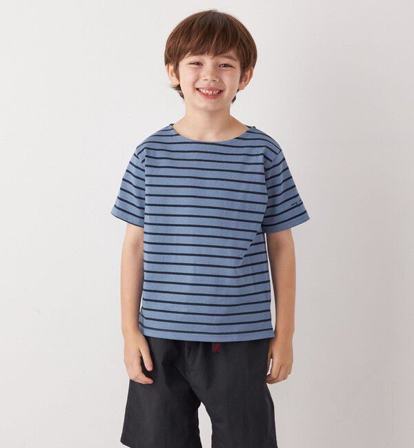 SHIPS any「SHIPS any:  マリンボーダー ボートネック Tシャツ<KIDS>」|Tシャツ・カットソー|