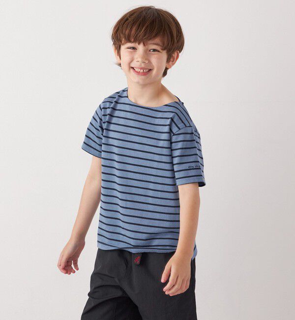 SHIPS any「SHIPS any:  マリンボーダー ボートネック Tシャツ<KIDS>」|Tシャツ・カットソー|
