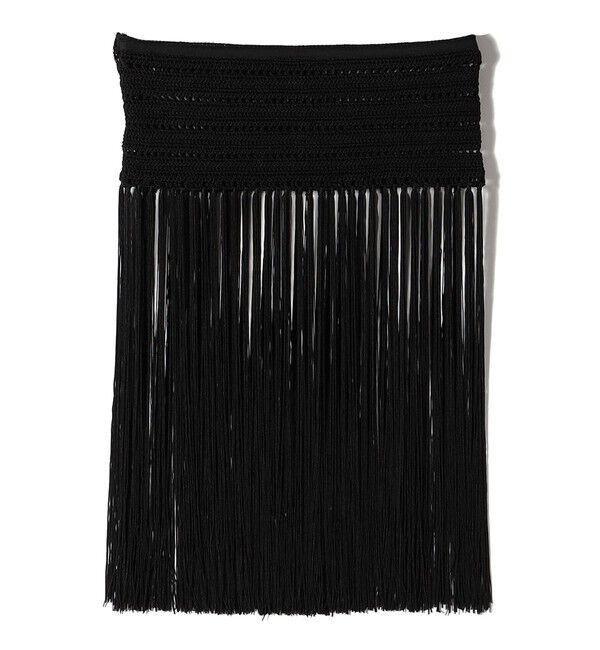 SHIPS for women「【SHIPS別注】BINDU:ラップ フリンジ スカート」|スカート|