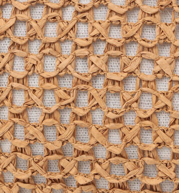 SHIPS any「SHIPS any: タッセル 透かし編み ペーパー トート バッグ」|トートバッグ|