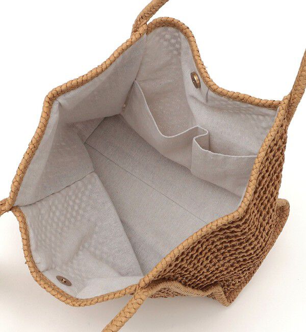 SHIPS any「SHIPS any: タッセル 透かし編み ペーパー トート バッグ」|トートバッグ|