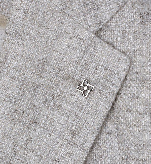 SHIPS「TAGLIATORE: メランジ ベージュ ホップサック ジャケット」|テーラードジャケット|