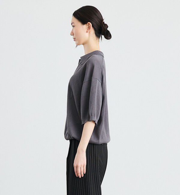 SHIPS「【City Ambient Products別注】crepuscule: JAPAN PAPER SKIPPER ニットポロ」|ポロシャツ|