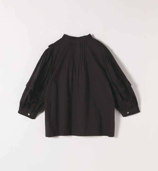 quaranciel「quaranciel:〈洗濯機可能〉コットン レース ライン フリル パフスリーブ ブラウス」|シャツ・ブラウス|