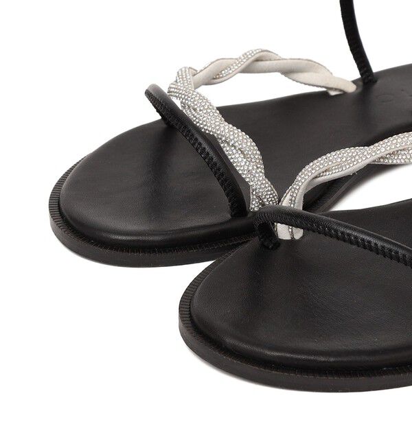 SHIPS for women「MOSAIC:ヒネリ ビジュー サンダル」|サンダル|