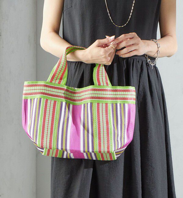 SHIPS for women「Arawali:ストライプ ミニ トート バッグ」|トートバッグ|