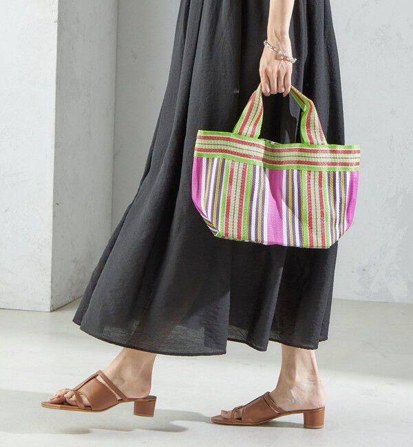 SHIPS for women「Arawali:ストライプ ミニ トート バッグ」|トートバッグ|