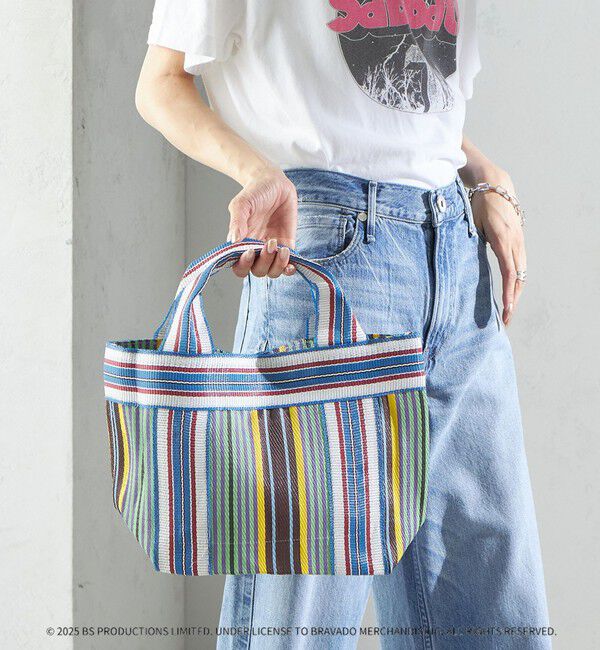 SHIPS for women「Arawali:ストライプ ミニ トート バッグ」|トートバッグ|