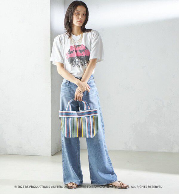 SHIPS for women「Arawali:ストライプ ミニ トート バッグ」|トートバッグ|