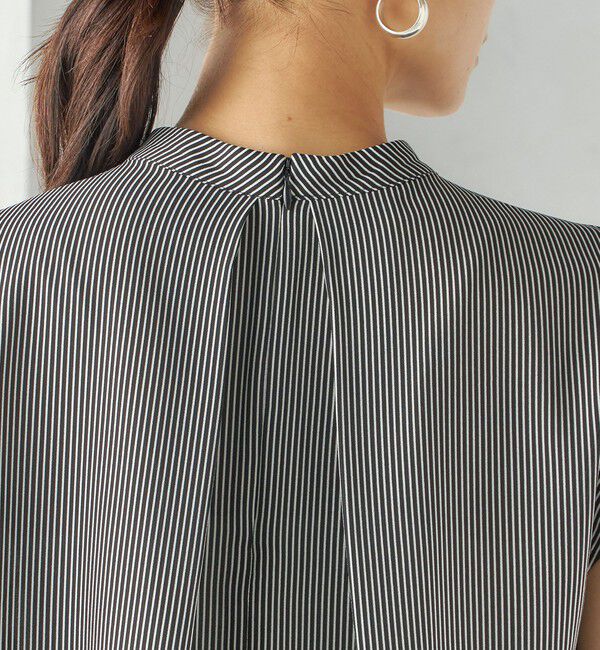 SHIPS for women「〈手洗い可能〉タック タイ フレンチ スリーブ ブラウス」|シャツ・ブラウス|