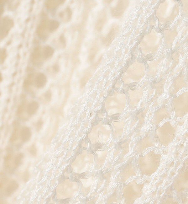 quaranciel「quaranciel:〈手洗い可能〉ラミー ミックス メッシュ シアー オーバーサイズ カーディガン」|カーディガン|