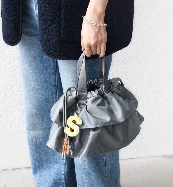 SHIPS for women「【WEB限定】チャーム 付き フリル 巾着 ショルダー」|ショルダー・メッセンジャー|