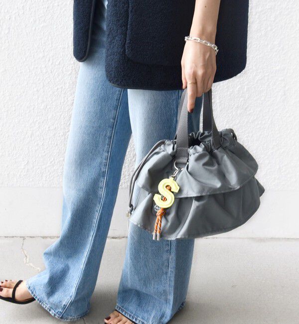 SHIPS for women「【WEB限定】チャーム 付き フリル 巾着 ショルダー」|ショルダー・メッセンジャー|