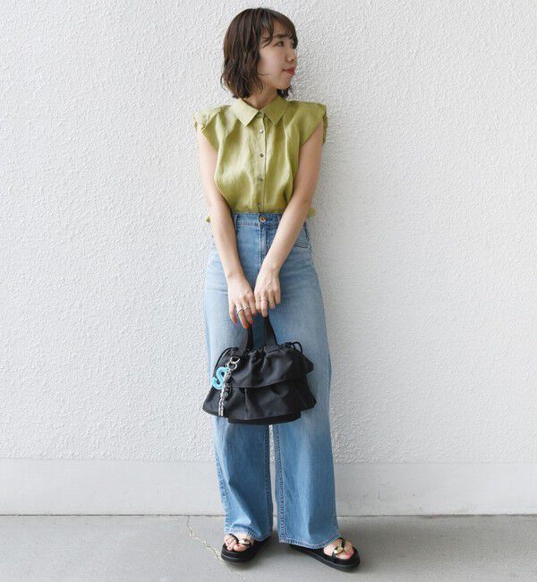 SHIPS for women「【WEB限定】チャーム 付き フリル 巾着 ショルダー」|ショルダー・メッセンジャー|