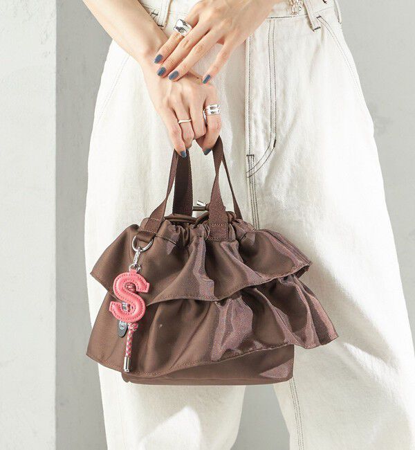 SHIPS for women「【WEB限定】チャーム 付き フリル 巾着 ショルダー」|ショルダー・メッセンジャー|