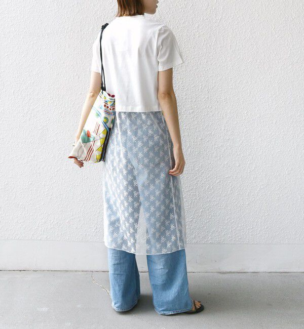 SHIPS for women「【WEB限定】ラッセル レース ドッキング TEE」|Tシャツ・カットソー|