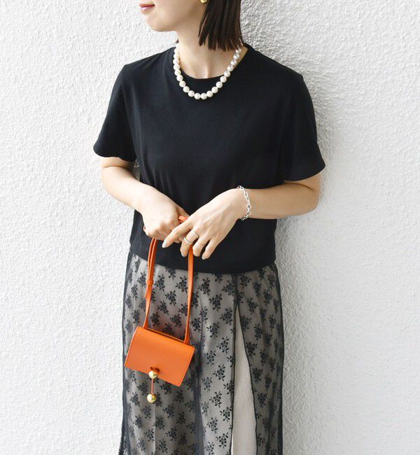 SHIPS for women「【WEB限定】ラッセル レース ドッキング TEE」|Tシャツ・カットソー|