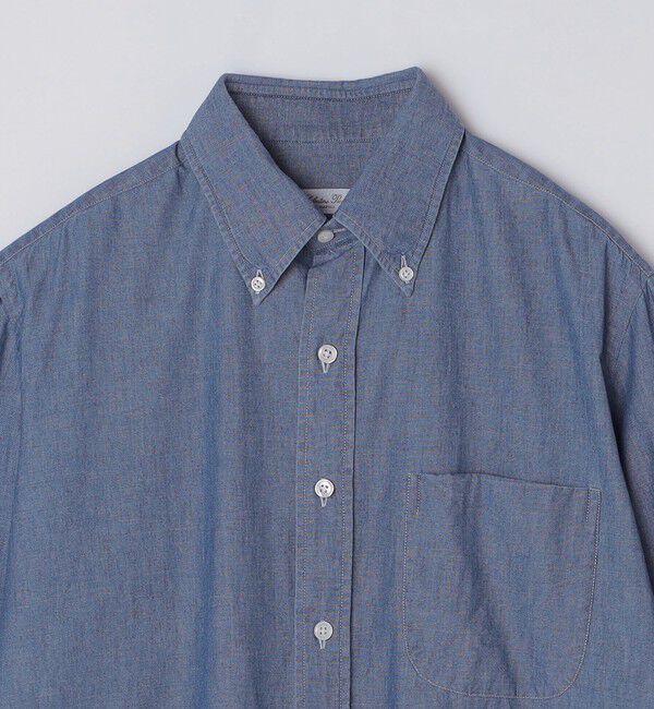 SHIPS「【SHIPS別注】Salvatore Piccolo: ストーンウォッシュデニム ボタンダウンシャツ」|シャツ・ブラウス|