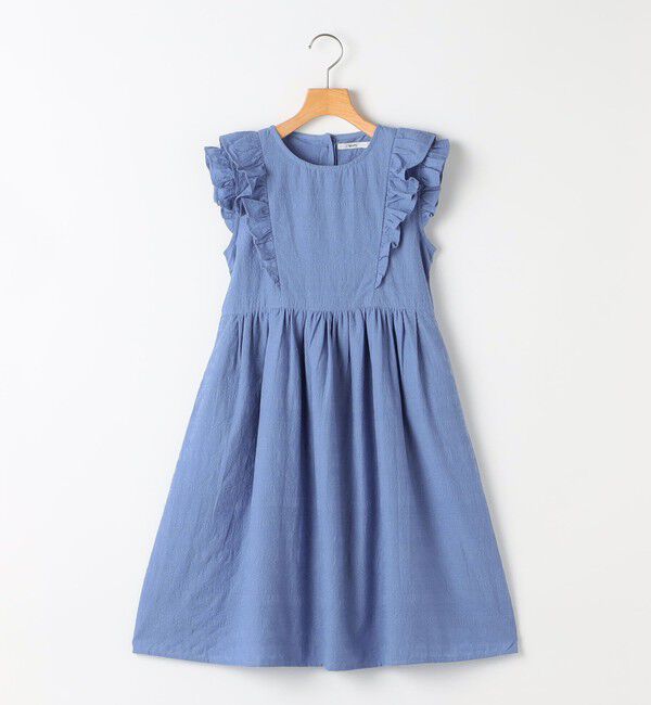 SHIPS KIDS「SHIPS KIDS:140～150cm /エンブロイダリー ワンピース」|ワンピース|ブルー系