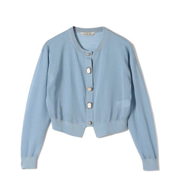 SHIPS for women「TORRAZZO DONNA:〈手洗い可能〉ビジュー シアー カーディガン」|カーディガン|