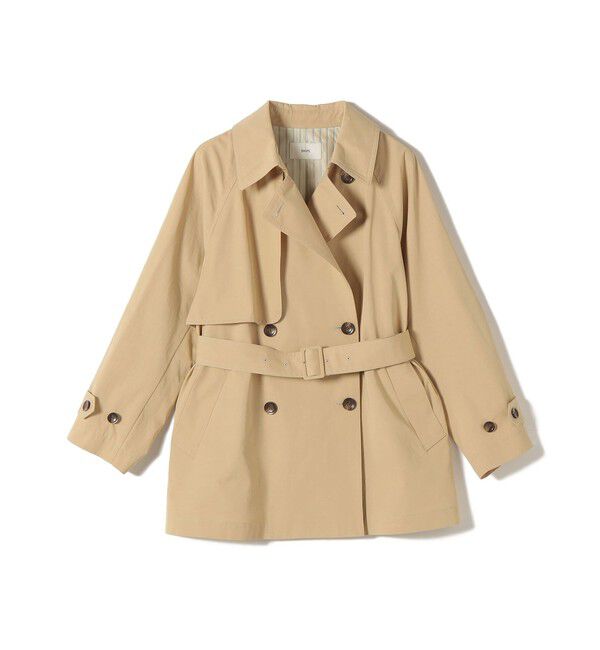 SHIPS for women「〈撥水加工〉バック ギャザー ドロスト ミディ丈 トレンチ」|トレンチコート|