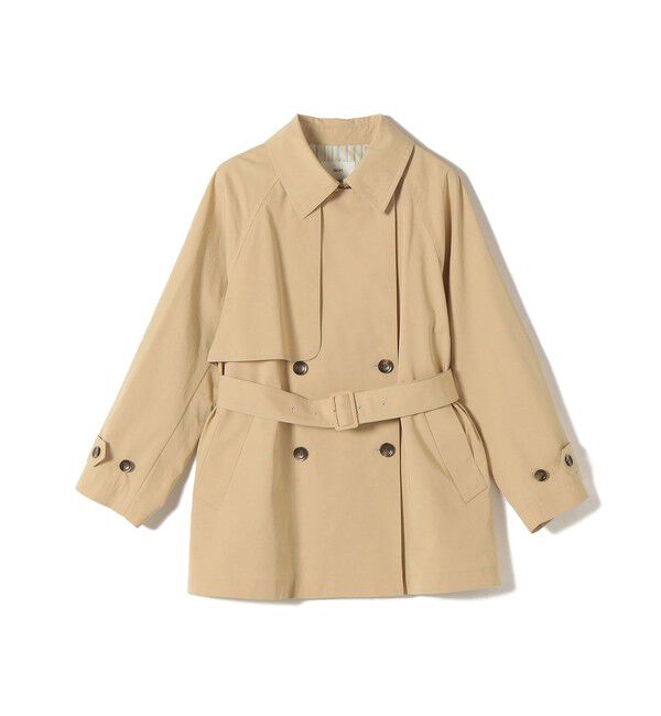 SHIPS for women「〈撥水加工〉バック ギャザー ドロスト ミディ丈 トレンチ」|トレンチコート|