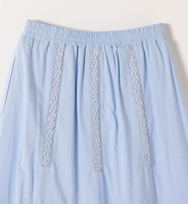 SHIPS any「《予約》SHIPS any:〈洗濯機可能〉キャンブリック レース ギャザー ボリューム スカート」|スカート|
