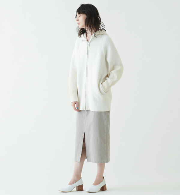 GALERIE VIE「コットンコーデュロイ Iラインスカート」|タイト|