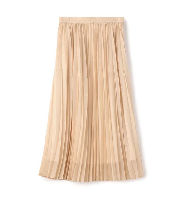 Ballsey「グリティーボイル プリーツミディスカート」|スカート|41 ライトベージュ