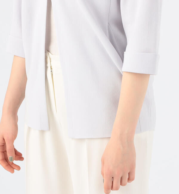 Ballsey「ポリエステルコットンミラノリブ Vネックカーディガン」|カーディガン|