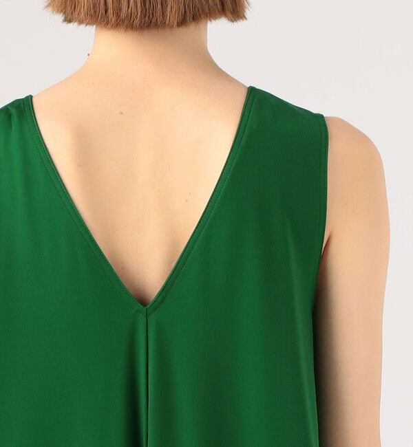CABaN「キュプラポリエステルスムース Vネックワンピース」|ワンピース|