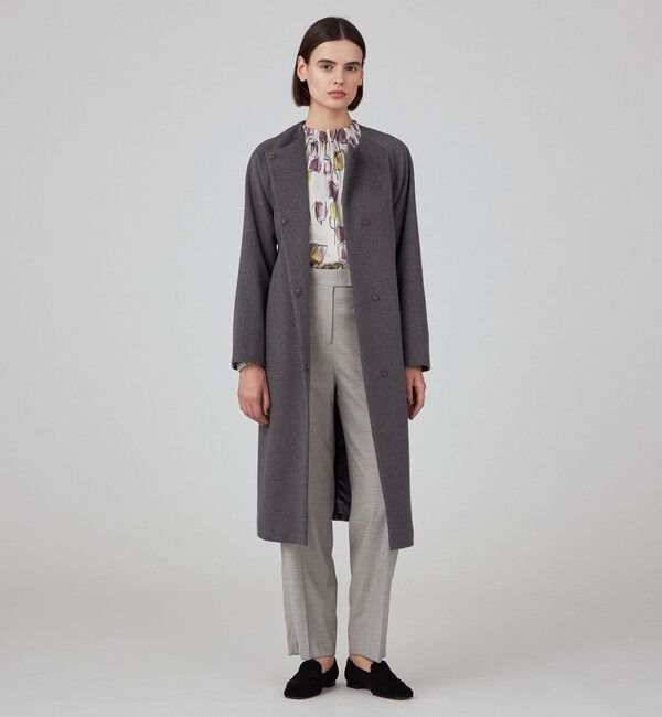 ピュアカシミヤ ノーカラーコート（TOMORROWLAND collection）｜ルミネ