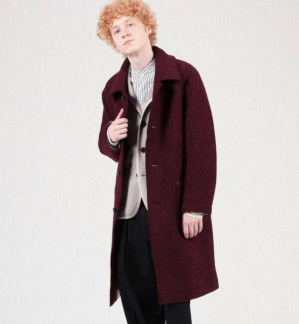 TOMORROWLAND MENS「ローデンニット マックコート」|ステンカラーコート|