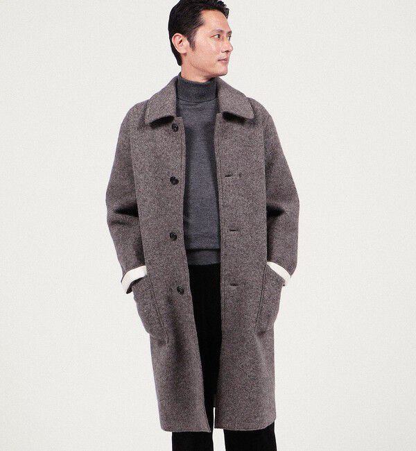 TOMORROWLAND MENS「ローデンニット マックコート」|ステンカラーコート|