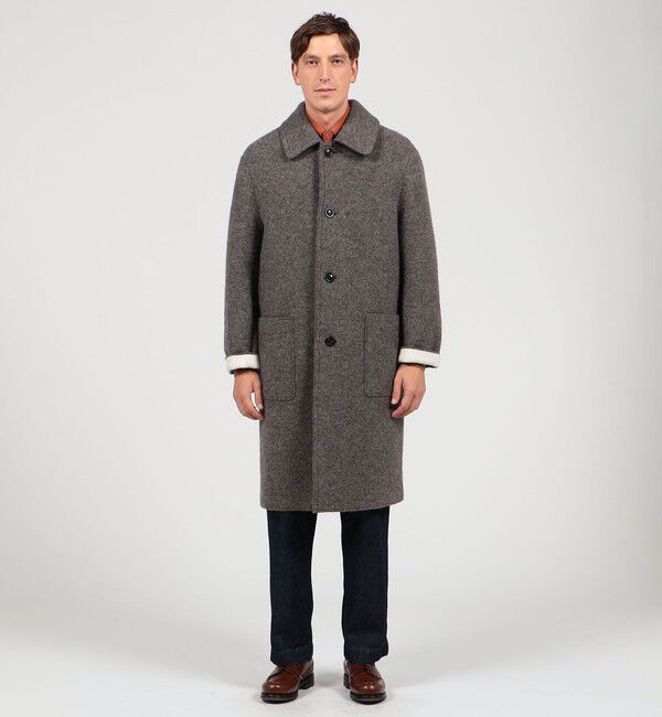 TOMORROWLAND MENS「ローデンニット マックコート」|ステンカラーコート|