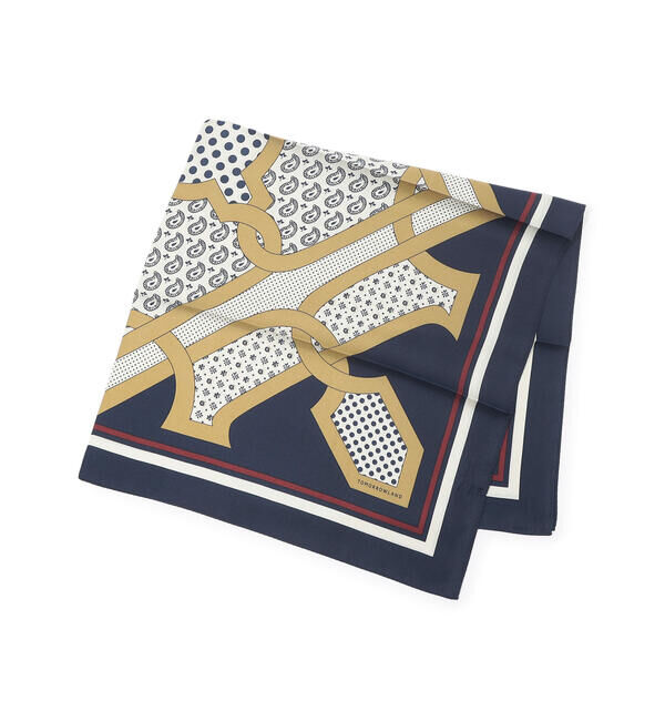 TOMORROWLAND GOODS「TOMORROWLAND シルクプリント スカーフ」|バンダナ・スカーフ|68 ネイビー系