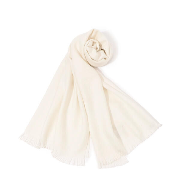 TOMORROWLAND GOODS「ARIANNA ソリッドストール」|マフラー|11 ホワイト