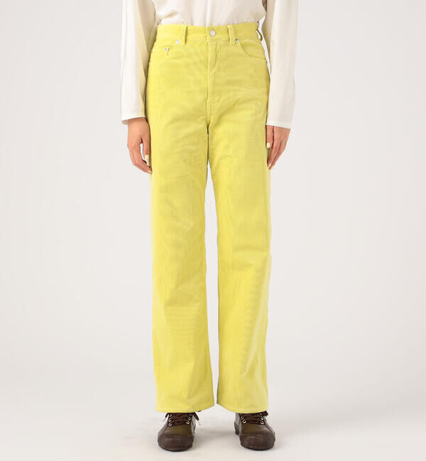 MACPHEE「ストレッチコーデュロイ ストレートパンツ」|その他|23 イエロー