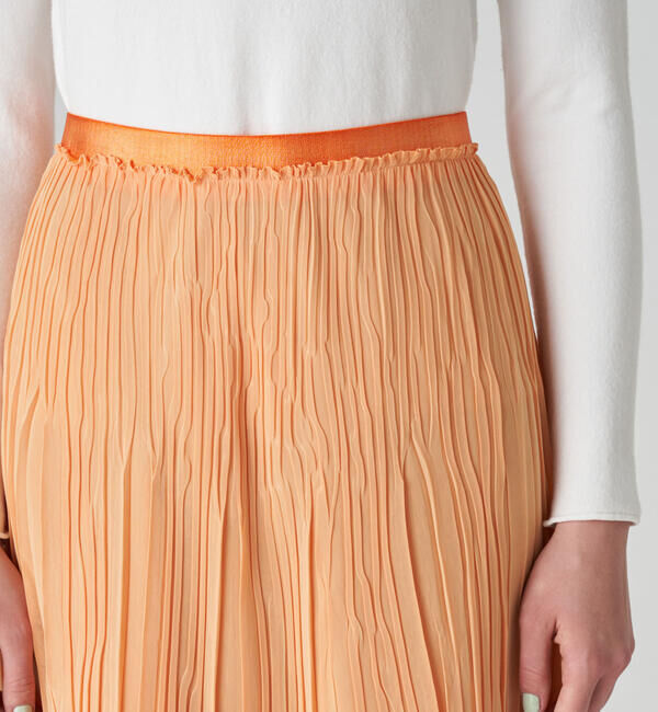 Ballsey「ダブルガーゼプリーツ フラットプリーツスカート」|フレア|