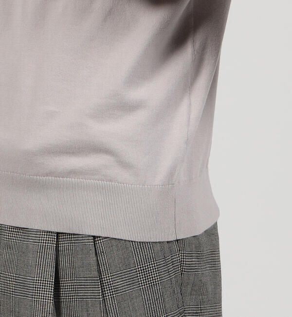 TOMORROWLAND MENS「スビンコットン ニットポロシャツ」|ニット・セーター|