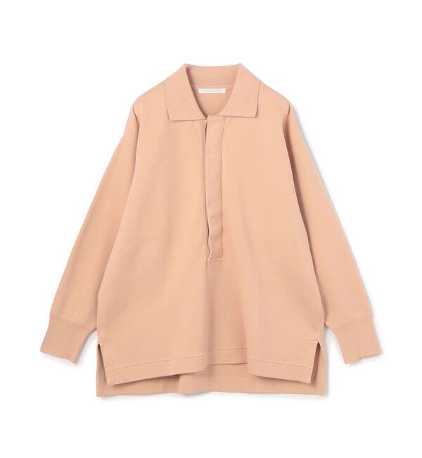 GALERIE VIE「ソフトコットンスムース ラガーシャツ」|ニット・セーター|31 ライトピンク