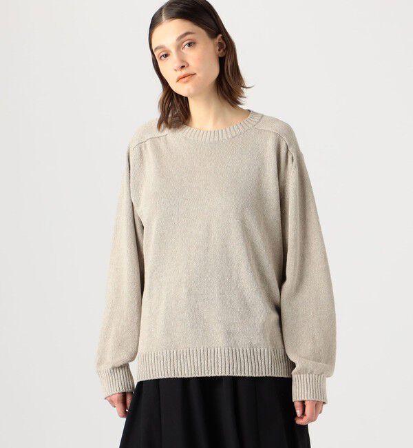 GALERIE VIE「リネンリリヤーン クルーネックプルオーバー」|ニット・セーター|
