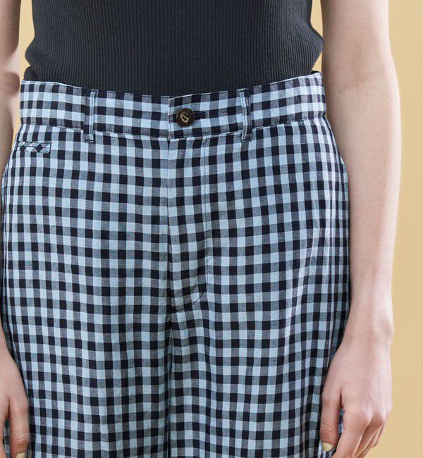 GALERIE VIE「リネンキュプラコンパクト ワイドクロップドパンツ」|その他|