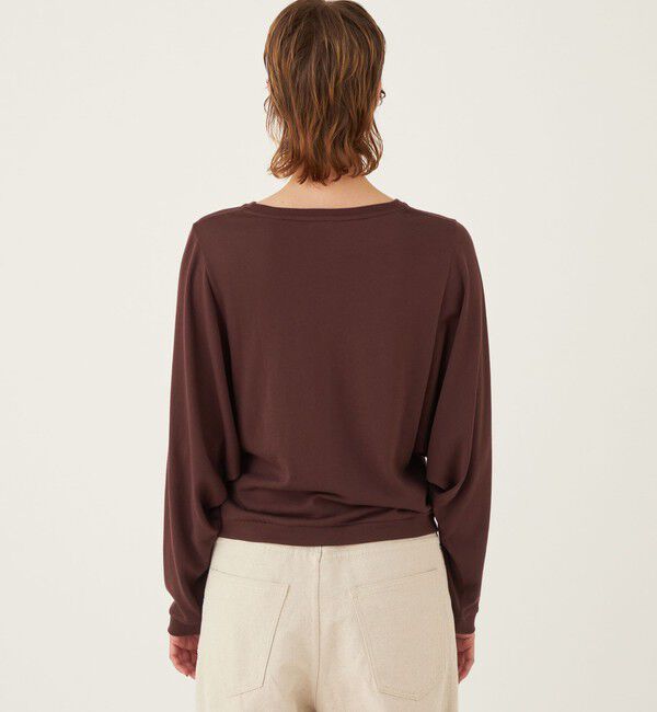 GALERIE VIE「パウダーコットン ワイドアームクルーネックプルオーバー」|Tシャツ・カットソー|