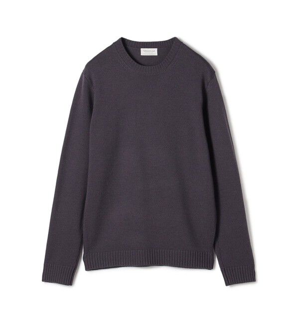 TOMORROWLAND MENS「TOMORROWLAND TRICOT メリノベーシック クルーネックプルオーバー」|ニット・セーター|17 チャコールグレー