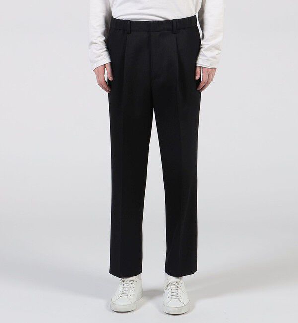 CABaN「CABaN ウールギャバジン 1タックテーパードパンツ」|チノ|