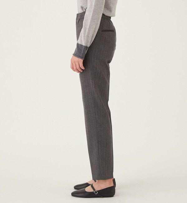 GALERIE VIE「ライトフラノストレッチ シガレットパンツ」|スラックス|