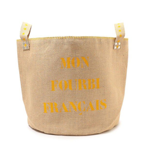 TOMORROWLAND HOME「ジュート ランドリーバスケットバッグ」|トイレタリー・ランドリーグッズ|23 イエロー