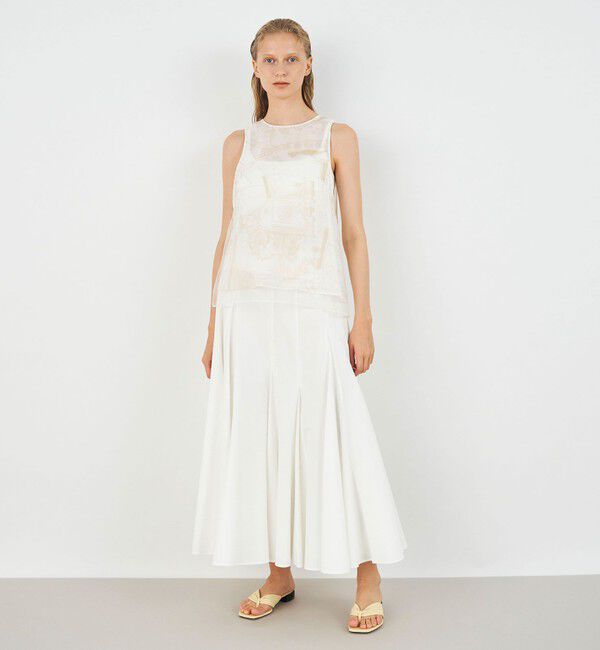 DES PRES「マリンプリント ノースリーブプルオーバー」|シャツ・ブラウス|