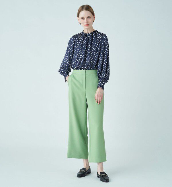 Ballsey「パウダリーストレッチツイル セミワイドパンツ」|その他|